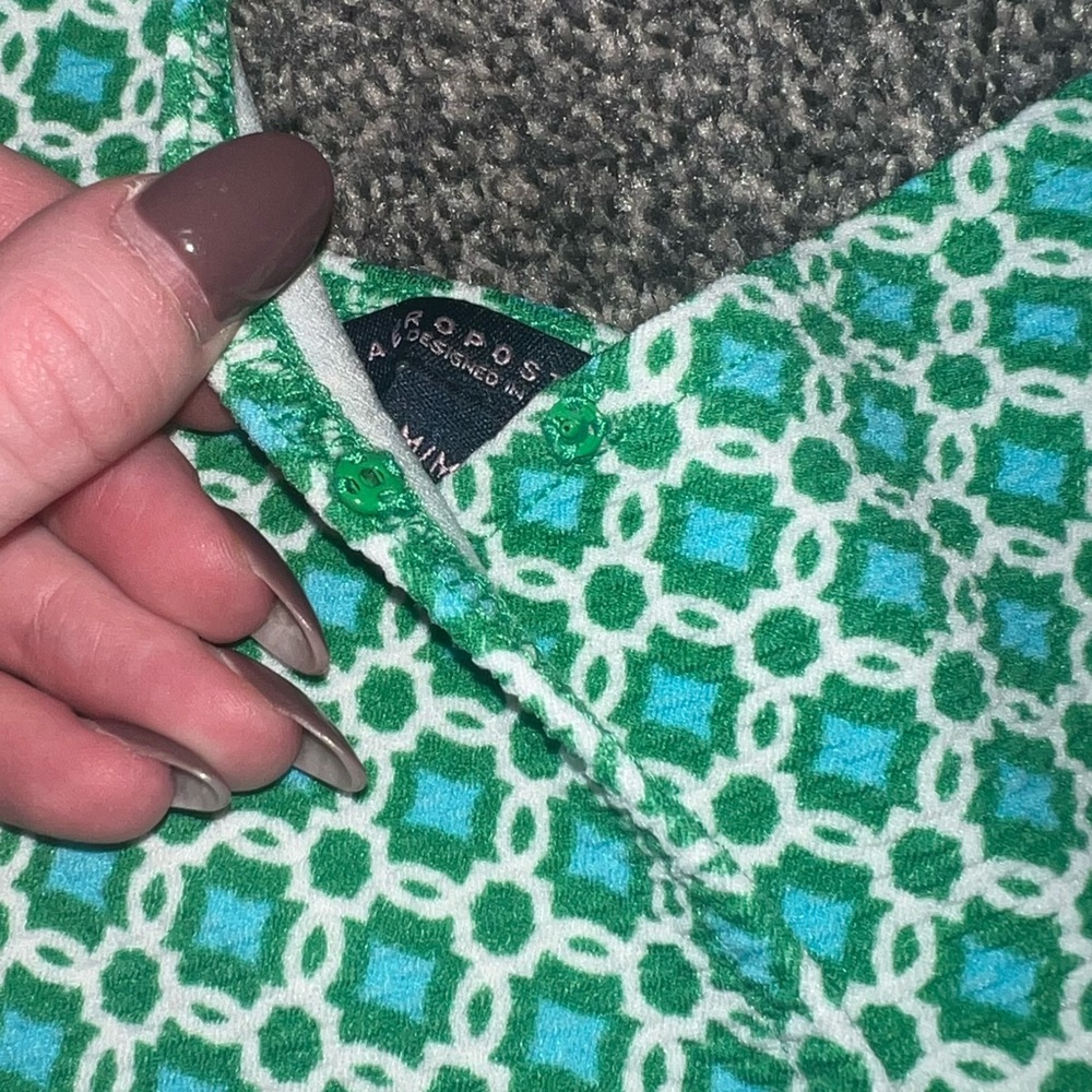 Aeropostale Green and Blue Mini Dress - Picture 3 of 11